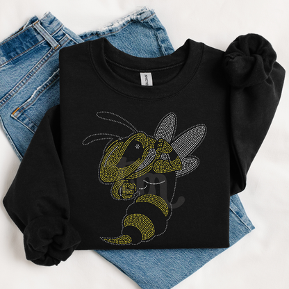 Fighting Bee RHINESTONE TRANSFER
