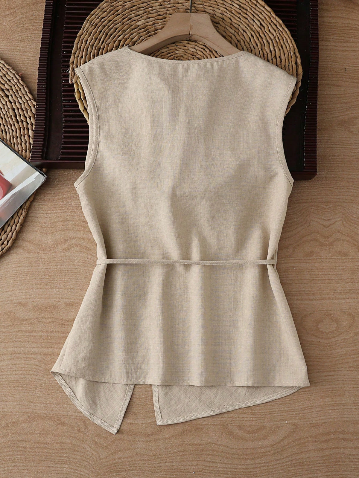 Franclia Black Summer Chic Sleeveless Unique Design Tank Top For Women,Work Casual Elegant Korean Style Blouse Modern Latest Tops For Woman Clothes