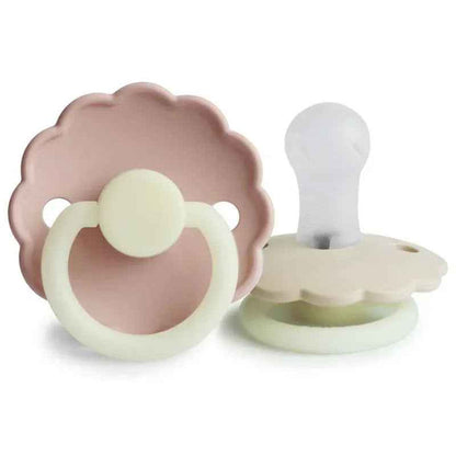 Frigg® Duda iz silikona Daisy Blush/Cream Night 0-6 M FRIGG