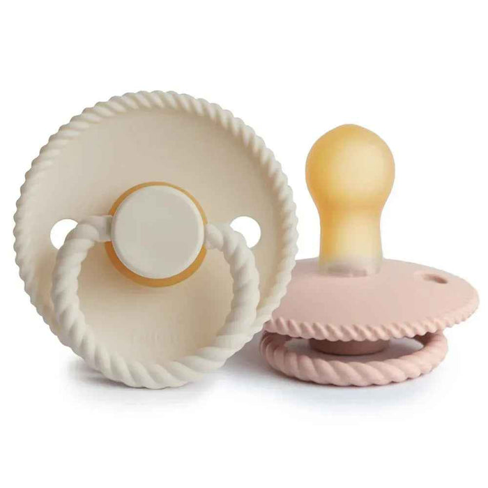 Frigg® Duda iz kavčuka Rope Blush/Cream 6-18 M FRIGG