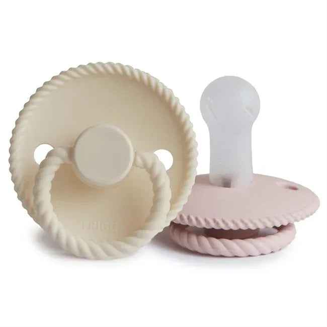 Frigg® Duda iz silikona Rope Blush/Cream 6-18 months FRIGG