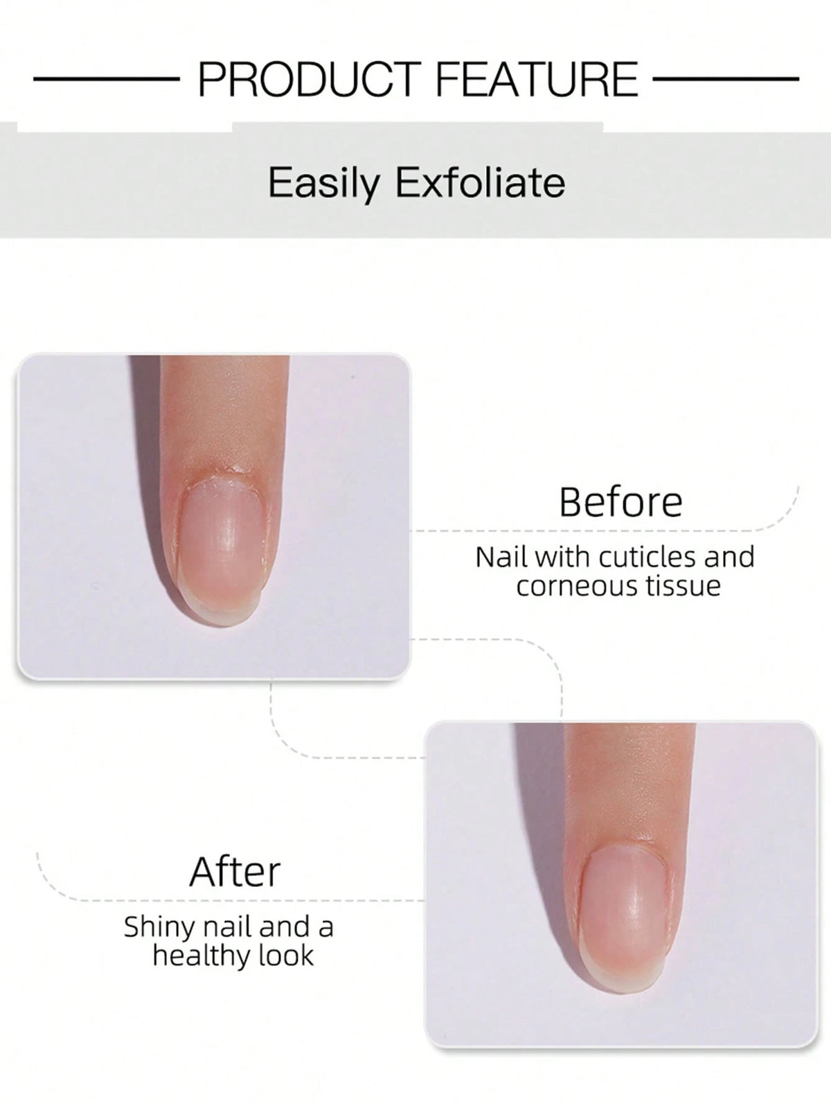 FULL BEAUTY 60ml Nail Cuticle Softening Gel Cream, Smooth & Moisturizing, Removes Nail Dead Skin, Manicure Care Repair Tool With Cuticle Pusher Nails