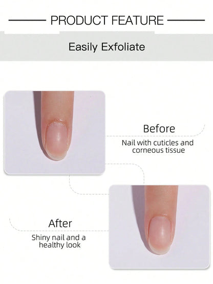 FULL BEAUTY 60ml Nail Cuticle Softening Gel Cream, Smooth & Moisturizing, Removes Nail Dead Skin, Manicure Care Repair Tool With Cuticle Pusher Nails