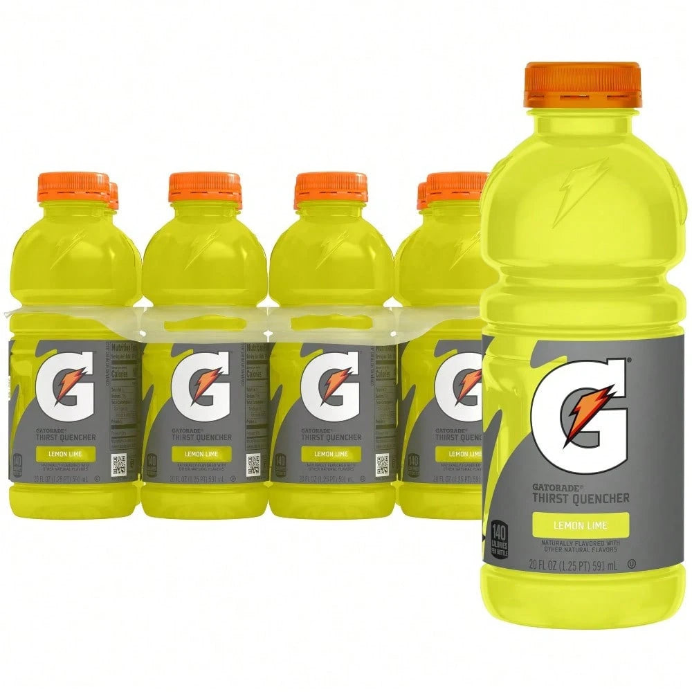 Gatorade Thirst Quencher, Cool Blue, 20 Fl Oz (Pack Of 8)