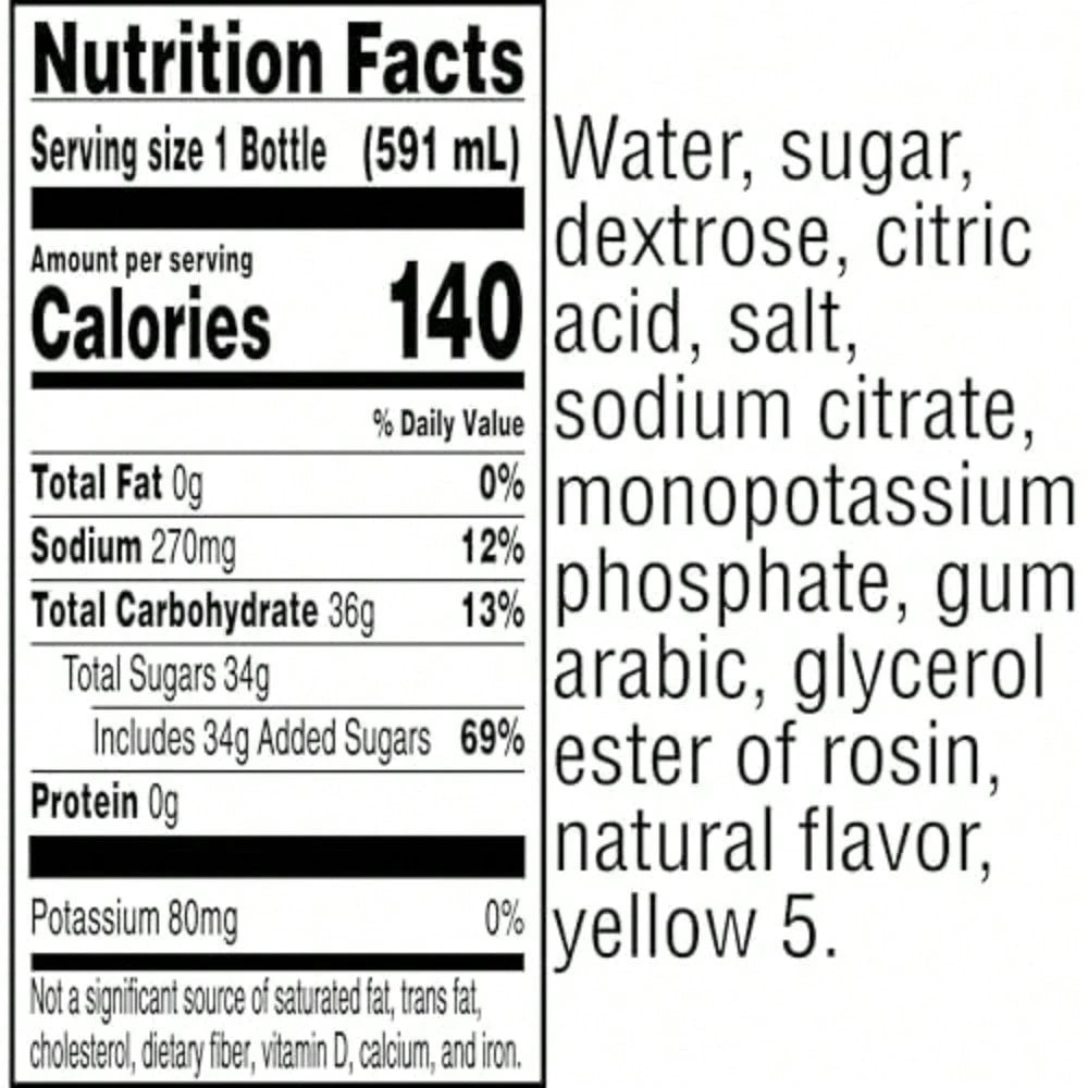 Gatorade Thirst Quencher, Cool Blue, 20 Fl Oz (Pack Of 8)