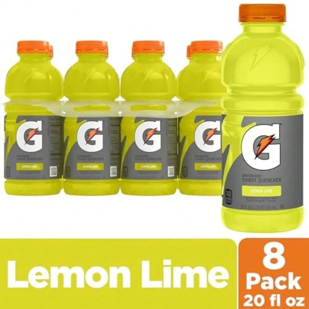 Gatorade Thirst Quencher, Cool Blue, 20 Fl Oz (Pack Of 8)