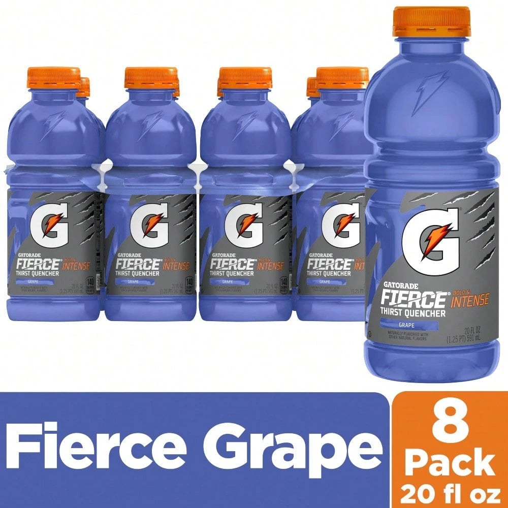 Gatorade Thirst Quencher, Cool Blue, 20 Fl Oz (Pack Of 8)