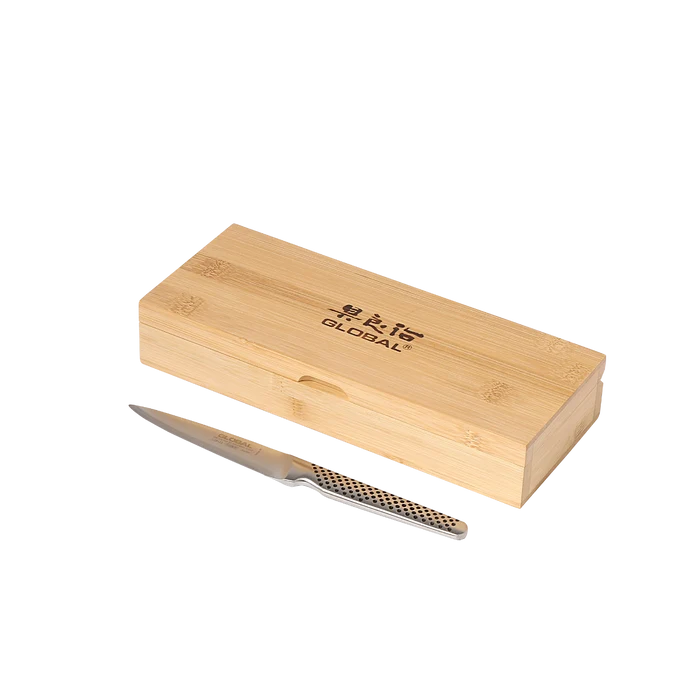 Global 4-Piece Steak Set w/ Bamboo Box
