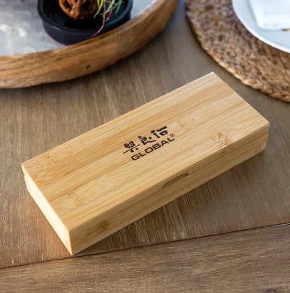 Global 4-Piece Steak Set w/ Bamboo Box