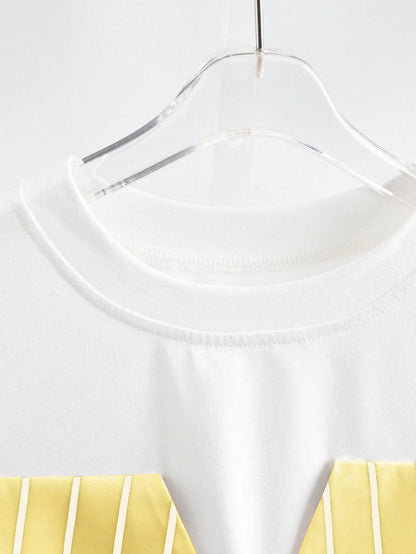 GlowEve Striped 2 In 1 Shirt Vacation Outfits For Women