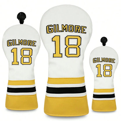 Golf Club Head Cover With #18 Jersey Design, Golf Accessories; Dust-Proof And Durable Material Provides Comprehensive Protection For Golf Clubs, Extending Their Lifespan.