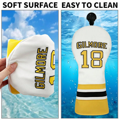 Golf Club Head Cover With #18 Jersey Design, Golf Accessories; Dust-Proof And Durable Material Provides Comprehensive Protection For Golf Clubs, Extending Their Lifespan.