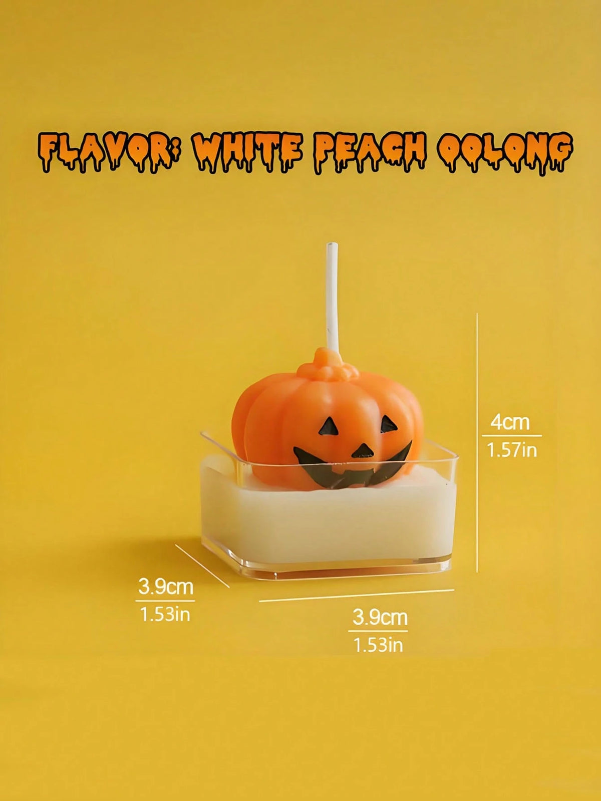 Halloween Scented Candle, An Atmosphere-Enhancing Gift, A Fragrance Present, A Pumpkin Ghost-Shaped Candle
