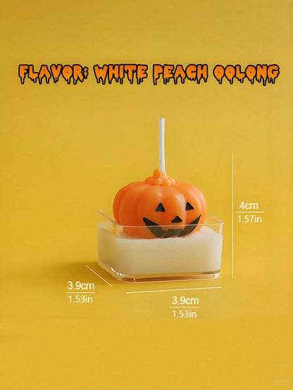 Halloween Scented Candle, An Atmosphere-Enhancing Gift, A Fragrance Present, A Pumpkin Ghost-Shaped Candle