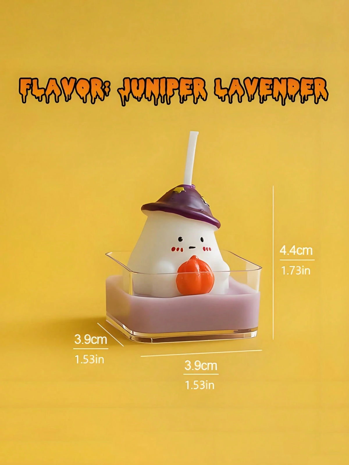 Halloween Scented Candle, An Atmosphere-Enhancing Gift, A Fragrance Present, A Pumpkin Ghost-Shaped Candle