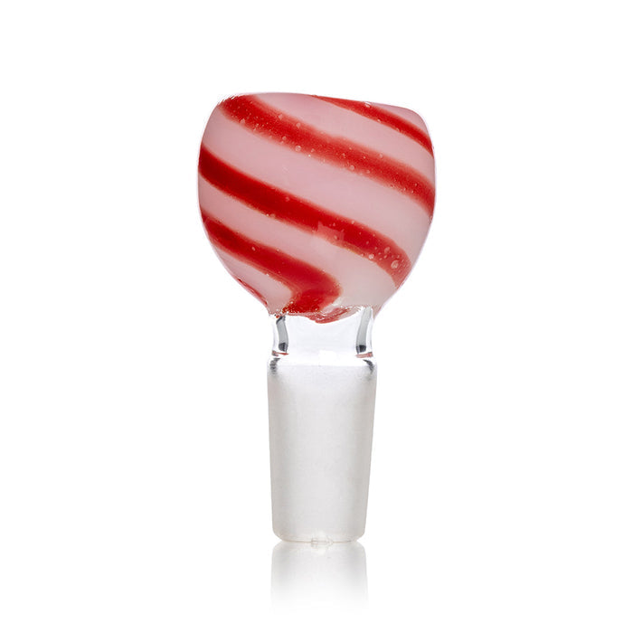 Candy Cane Glass Bong Bowl 14mm