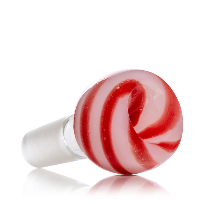 Candy Cane Glass Bong Bowl 14mm