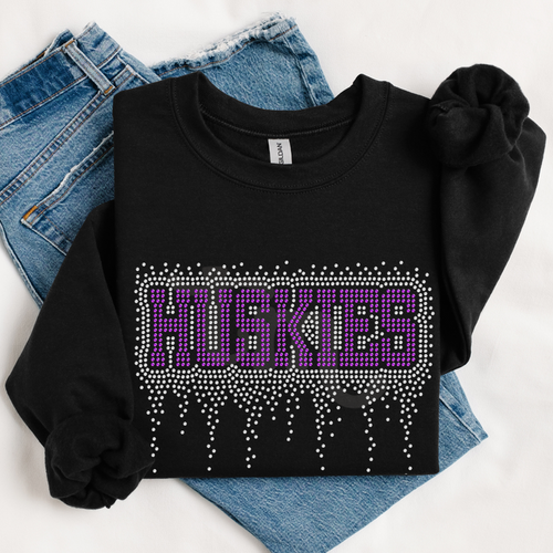 Huskies Athletic Drip RHINESTONE TRANSFER