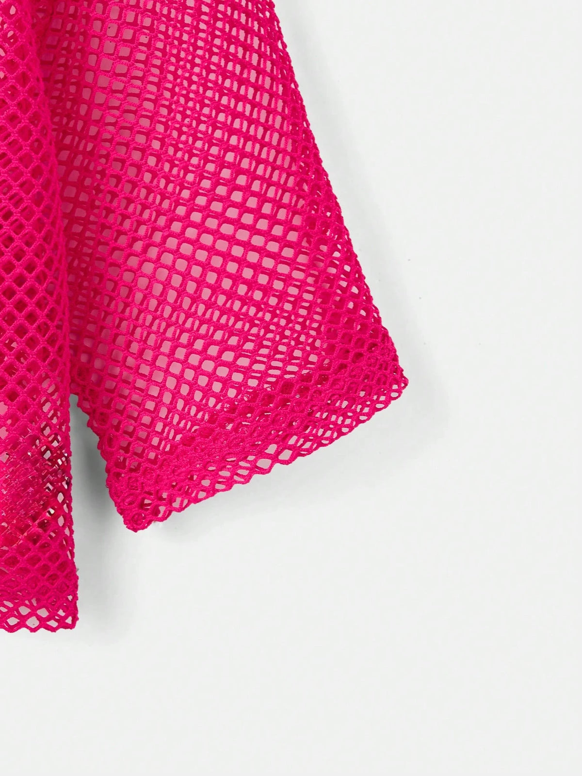ICON Solid Fishnet Mesh Summer Top