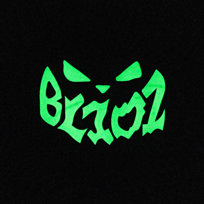 Purple youth armsleeve with "Jack O' Lantern Team" design