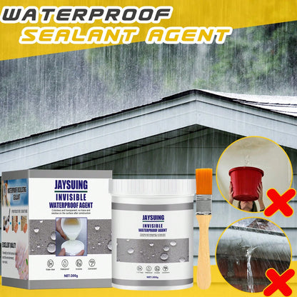JAYSUING Transparent Waterproof Sealant,Suitable For Pipes, Walls, Roofs, Shingles, Tiles- Emergency Leak Fix, Multi-Surface Adhesive, Indoor/Outdoor Use