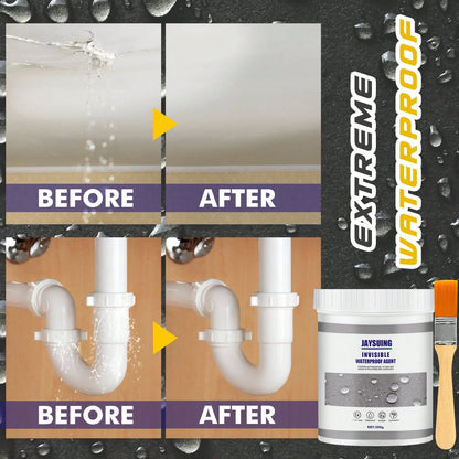 JAYSUING Transparent Waterproof Sealant,Suitable For Pipes, Walls, Roofs, Shingles, Tiles- Emergency Leak Fix, Multi-Surface Adhesive, Indoor/Outdoor Use