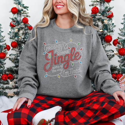 Jingle Some of the Way RHINESTONE TRANSFER