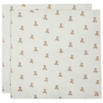 Jollein® Komplet dveh tetra pleničk Teddy Bear 115x115 Jollein