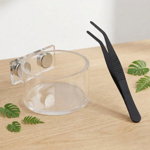 Jumping Spider Feeding Dish Set, Magnetic Water Bowl, Reptile Feeding Tongs, Jumping Spider Enclosure Accessories.
