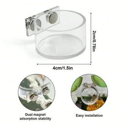 Jumping Spider Feeding Dish Set, Magnetic Water Bowl, Reptile Feeding Tongs, Jumping Spider Enclosure Accessories.