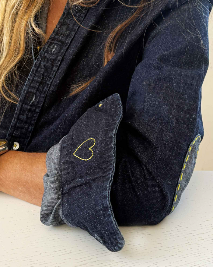 Keaton Denim Shirt, Dark Rinse - 13 Hub Lane   |  Button-Ups