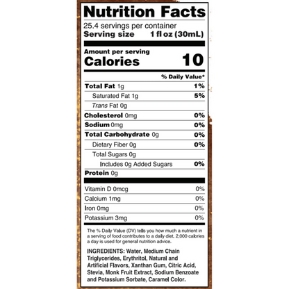 Keto Peanut Butter Cup Syrup with MCT