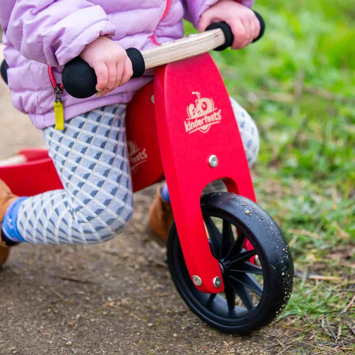 Kinderfeets® Lesen poganjalec Tiny Tot 2v1 Cherry Red Kinderfeets