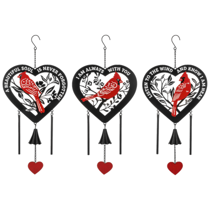 Laser Cut Cardinal Memorial Chime