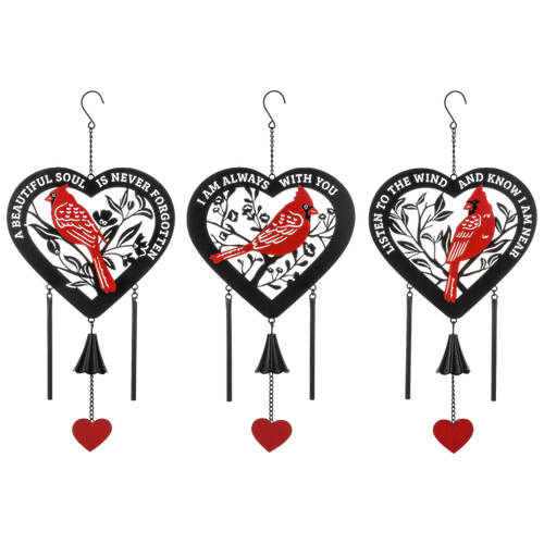 Laser Cut Cardinal Memorial Chime