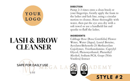 Lash Shampoo x 20 [Includes FREE Private Label] Facial Cleansers Mega Lash Academy
