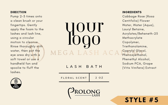 Lash Shampoo x 20 [Includes FREE Private Label] Facial Cleansers Mega Lash Academy