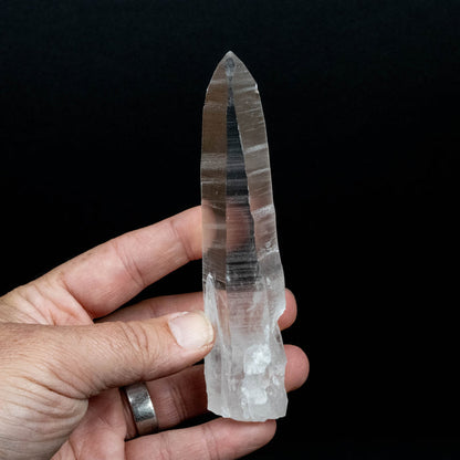Lemurian Seed Quartz Crystal 131 g 134x31mm - InnerVision Crystals