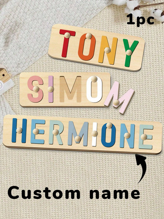 LICVIC Personalized Wooden Name Sign, Custom Letter Wall Decor, Custom Room Decoration, Birthday, Graduation, Anniversary, Customizable Home Gift, Nursery Decor