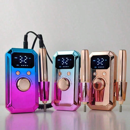 Lightweight, Portable And Easy-To-Operate Nail Drill, Essential Nail Drill And Electric Manicure Set. Can Be Used As Gel Nail Polish Buffer And Ladies Nail Care. Equipped With 13# Grinding Head And 20