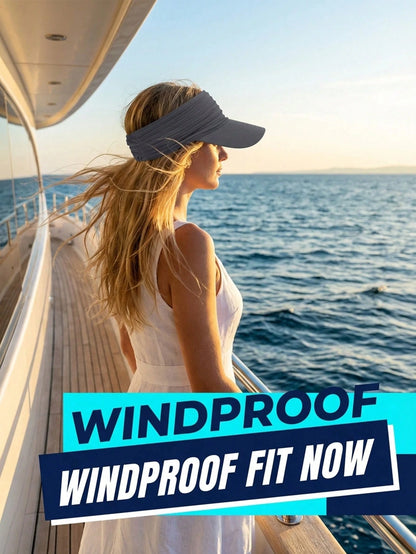 Lightweight Visor Cap With Wide Brim For UV Protection Breathable Golf Hats Women Men Stretchy Tennis Hat Sunshade Athletic Headbands Caps For Summer Beach Vacations Outdoor Running Sports Sun Headwea