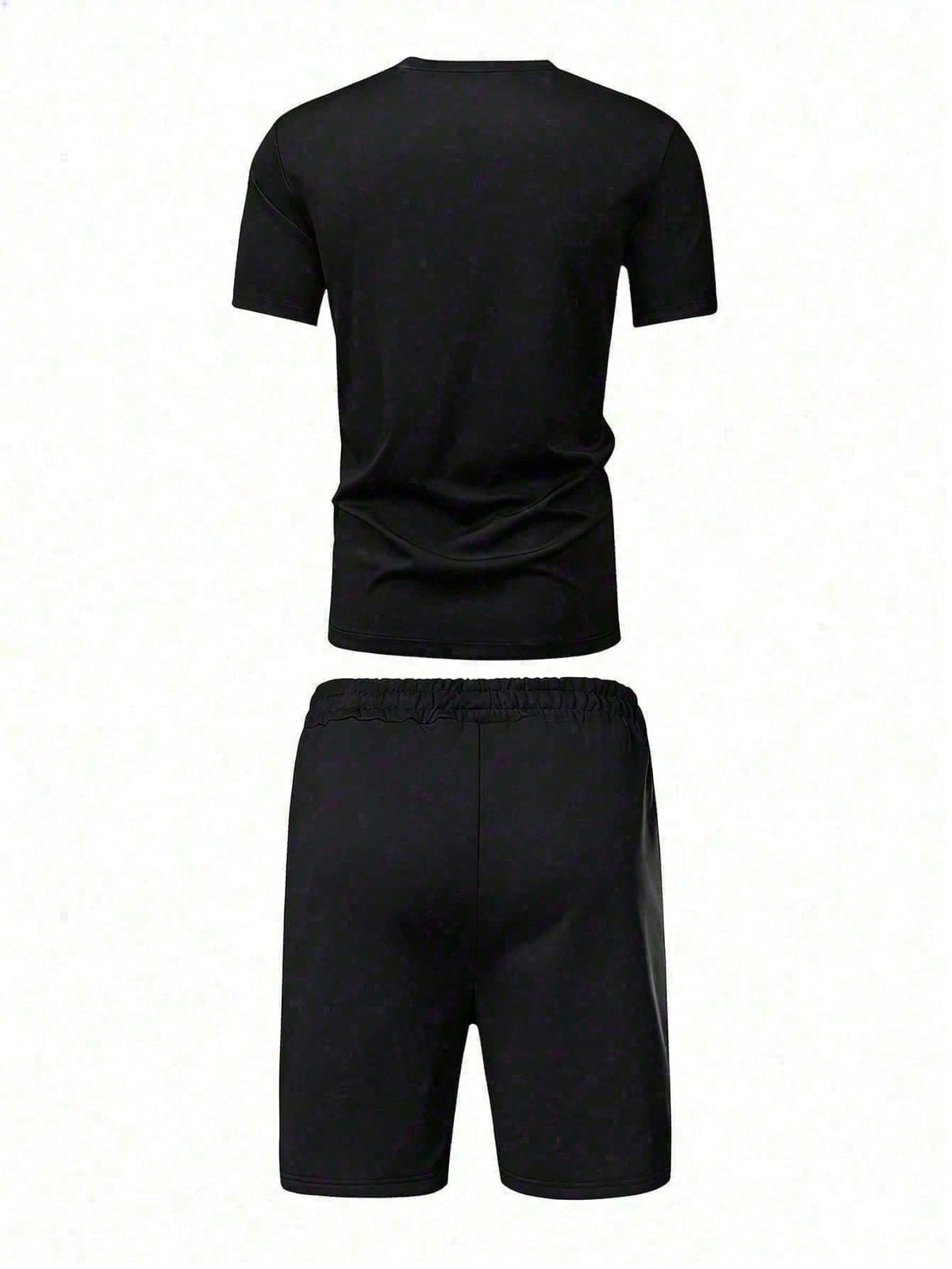 Linear Geometric Pattern Symbolizing Modern Sophisticated Identity Represents Urban Luxury Lifestyle 2Pcs Shorts Set Summer Men Wear