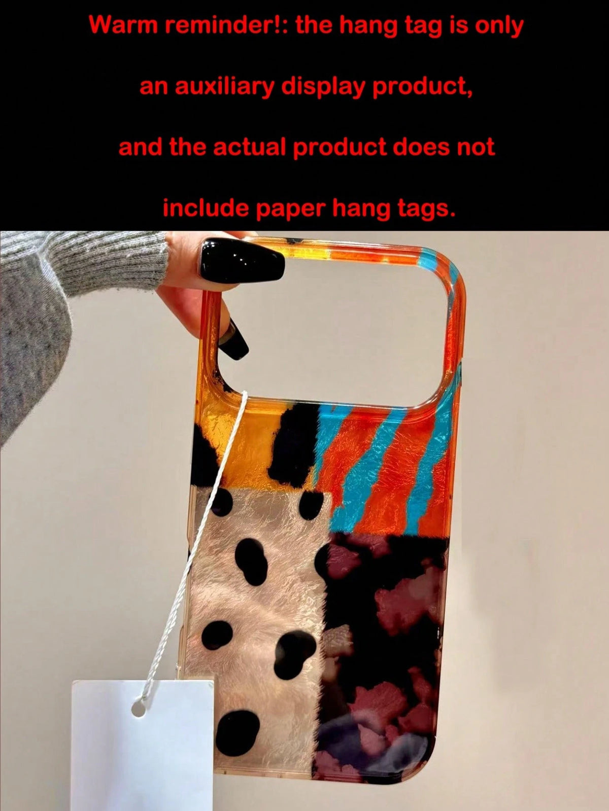 Luxury Patchwork Elements Fashion Leopard Print Patchwork Wavy Eagle Claw Tiger Stripe Phone Case, Compatible With IPhone 17 Pro Max, 17 Pro, 17 Air, 17, 12, 13, 14, 15, 16 Pro Max, 14 Plus, 15 Plus