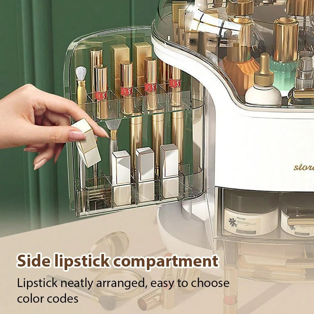 Makeup Storage Box, Skincare Storage Box, Tabletop Makeup Storage Box With Lid And Drawers, Makeup Product Storage Box, Specially Designed For Women And Girls, And A Birthday Gift.