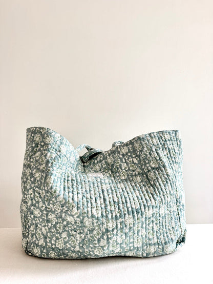 Market Tote -Blue Green