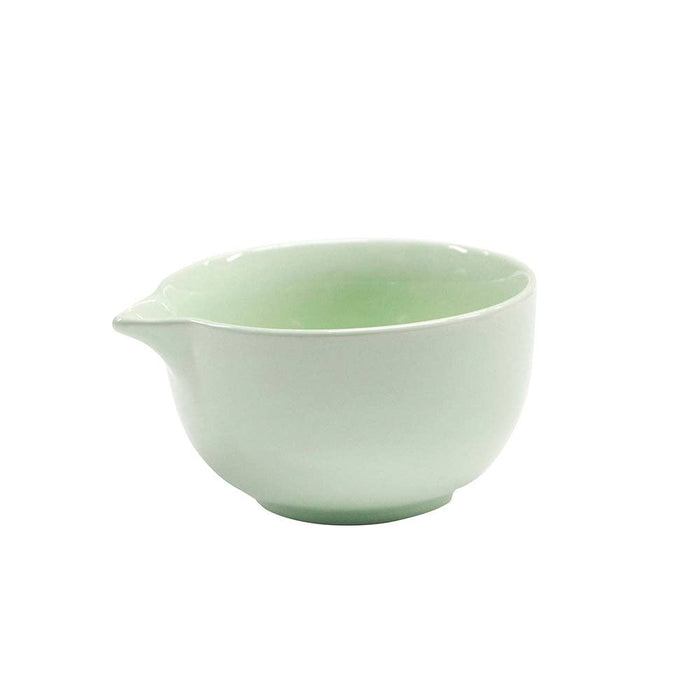 Matcha Bowl With Spout, Colored Glaze