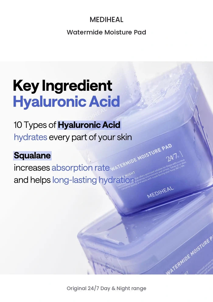 MEDIHEAL Watermide Moisture Pad original ingredients information
