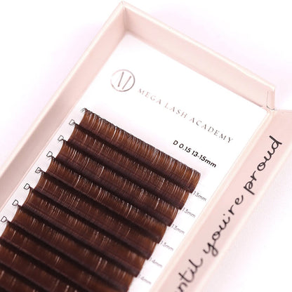 Medium Brown Classic Lash Tray Lash Trays Mega Lash Academy