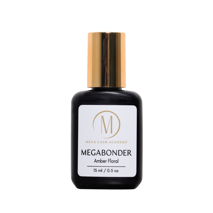 Bottle of Megabonder 2 in 1 Glue Booster Superbonder for Lash Extensions Glue Adhesives from Mega Lash Academy