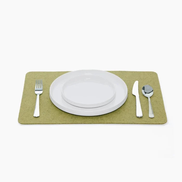 Merino Wool Felt Placemats, Rectangle - Assorted Colors